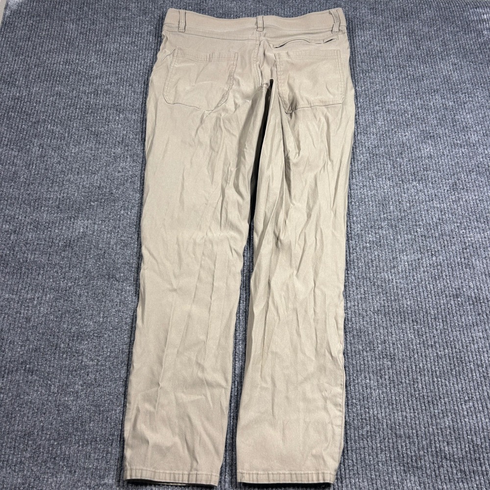 Weatherproof Vintage Pants Mens 34x32 Regular Taper Khaki Tan Stretch Chino